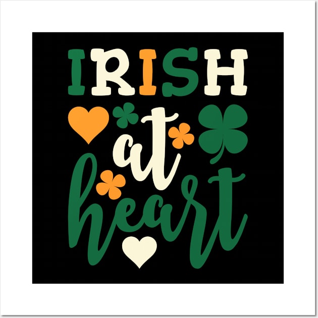 Irish At Heart Wall Art by teevisionshop